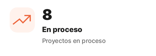 Badge proyectos en proceso Combopro