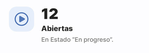 Badge operaciones abiertas Combopro